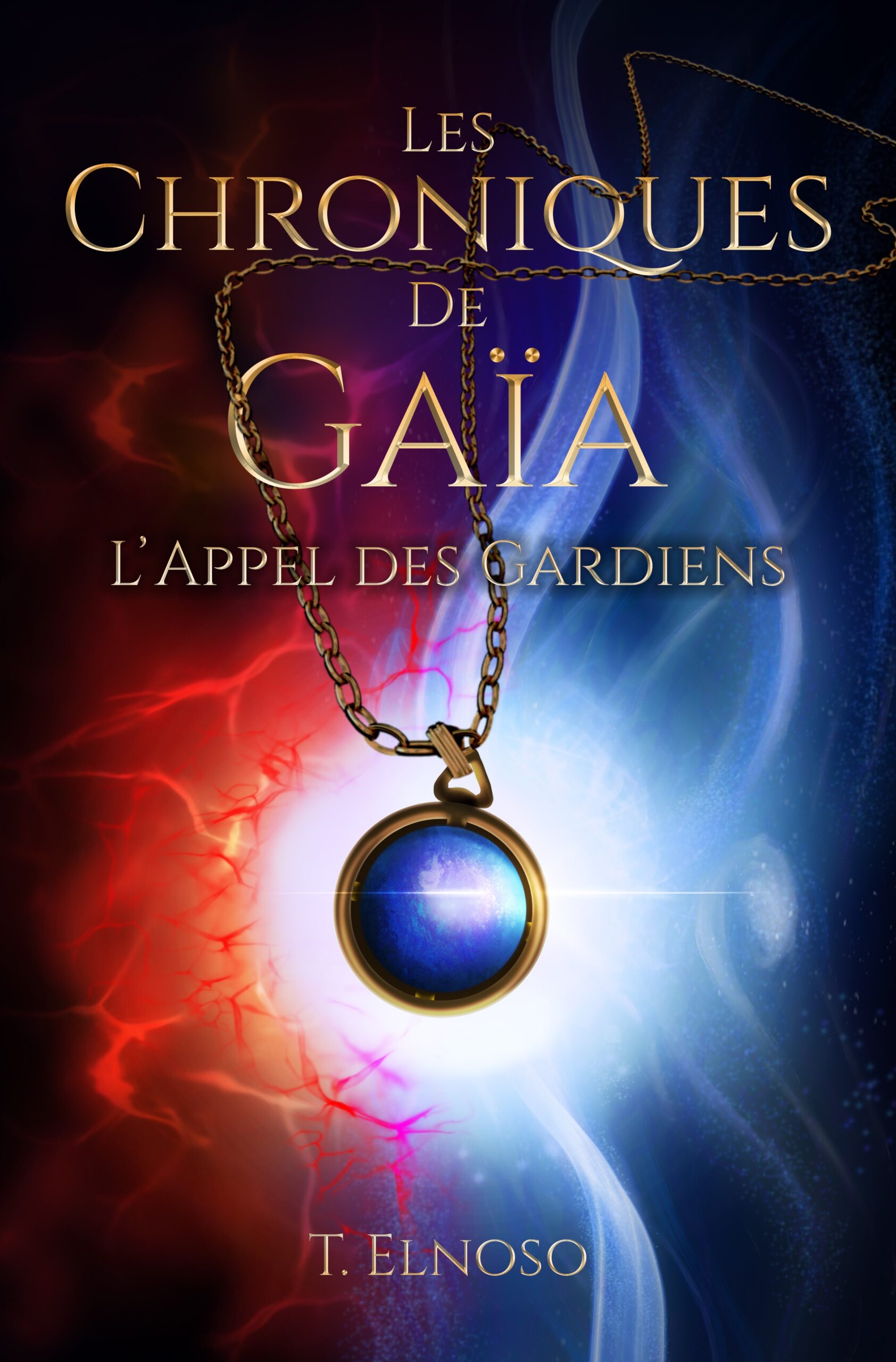couverture tome 1 les chroniques de gaïa l'appel des gardiens illustrée par Amandine Peter écrit par t. elnoso