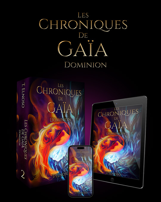 Les chroniques de Gaïa - Dominion, visuel des supports disponibles